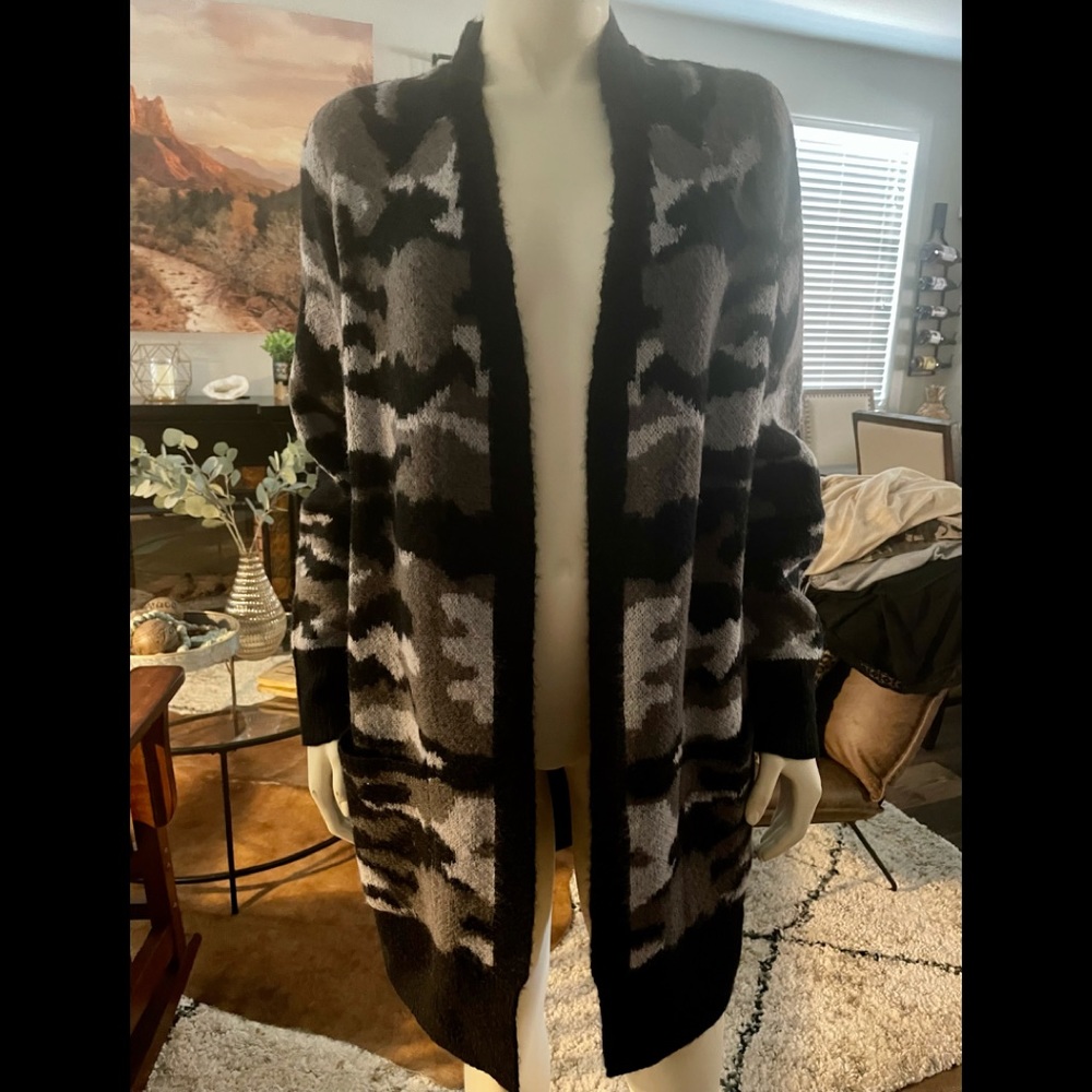 Lucky Brand Camo long sweater.